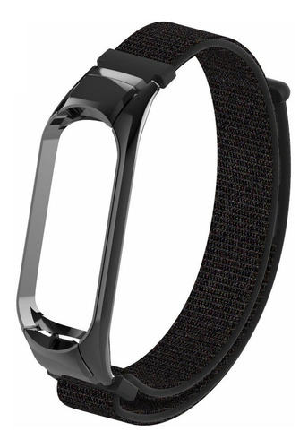 Pulseira Metal Nylon Fecho Velcro Para Xiaomi Mi Band 3 E 4