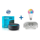 Kit Casa Smart Echo Dot Alexa + Lâmpada + Tomada Inteligente
