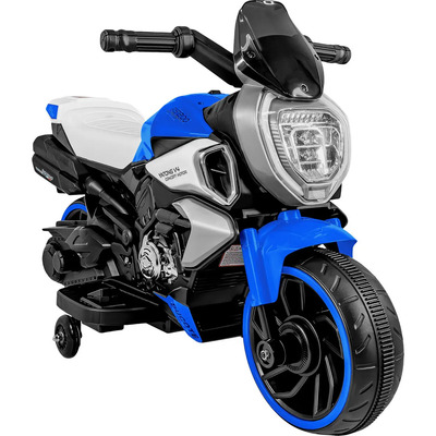 Moto Montable Electrica Infantil Color Azul Con Luces Led Motocicleta Recargable Little Monkey 6v Para Niños Con Sonidos Realistas Diseño Deportivo | Envío gratis
