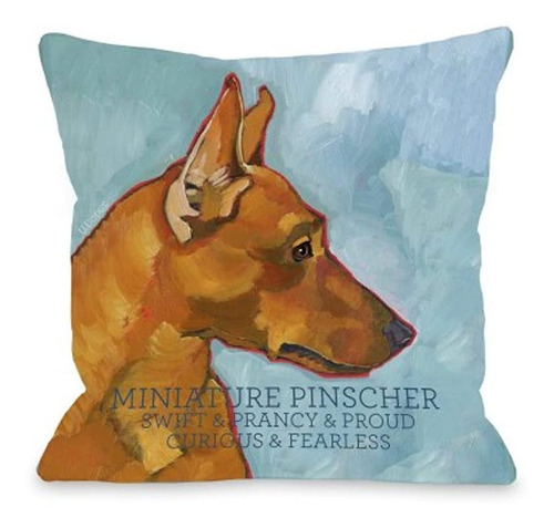 Bentin Mascota Decoración Pinscher Miniatura Almohada