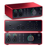 Tarjeta De Audio Focusrite Scarlett 4i4 4th Gen 3 Year Garant