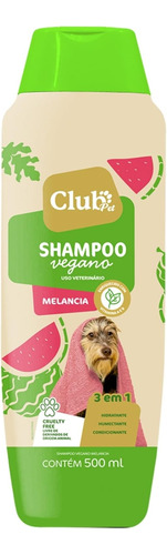 Shampoo Vegano Melancia 3x1 500ml Club Pet