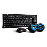 Kit Multimedia Vorago 104 Teclado Mouse Bocinas Kms-104