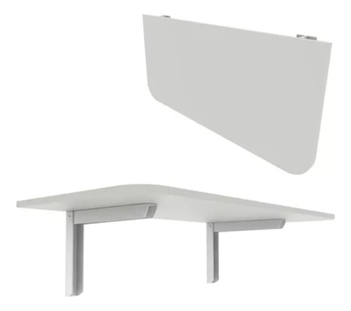 Mesa Dobrável De Parede 80x40 Articulada Notebook Branca