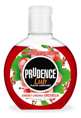 Lubricante Íntimo Prudence Sabor Y Aroma Grosella 75ml