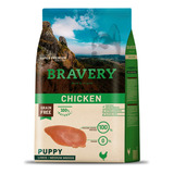 Alimento Bravery Puppy Para Perro Cachorro De Raza Mediana Y Grande Sabor Pollo En Bolsa De 4kg