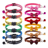 12pcs Collar De Luz Reflectante Para Perros Pequeños Y Gatos