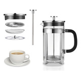 Prensa Francesa Plata 350ml Frenchpress Piston Embolo Café