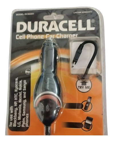 Cargador Celular Carro  Android Duracell 1-pi