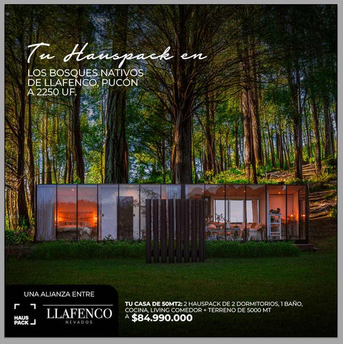 Promoción Terreno En Pucon +casa De 50mts2 En $84.990.000