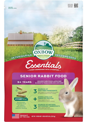 Oxbow Animal Health Essentials - Alimento Para Conejos Senio