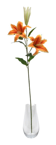 Lírio Artificial Galho Com 2 Flores 90cm