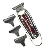 Maquina Acabamento Detalhe Cabelo, Barba S/fio Kemei 9163 Cor Prateado 110v/220v