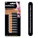  Pilhas Duracell Alcalina Aa Pequena Mn1500b16 Cartela C/16