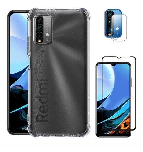 Funda + Mica Pantalla + Mica Cámara Xiaomi Redmi 9 T