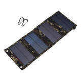Fwefww Cargador Solar Plegable Impermeable Portátil Del