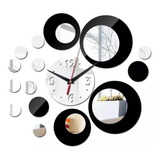 Reloj De Pared Espejo 3d Decoración Moderna Hogar Adhesivo 