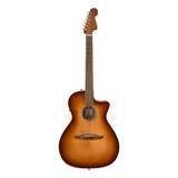 Guitarra Acústica Clásica Fender Newporter - Ráfaga De Coñac Color Marrón Material Del Diapasón Pau Ferro Orientación De La Mano Diestro