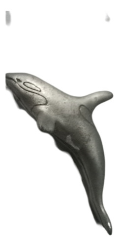 Pin Buceo Orca En Peltre Artesanía México 