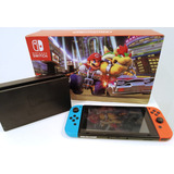 Nintendo Nintendo  Switch 32gb Mario Kart 8 Deluxe Cor  Vermelho-néon, Azul-néon E Preto