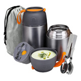 Termo Comida Liquidos Aluminio Antiderrame 650 Ml Sin Bpa 