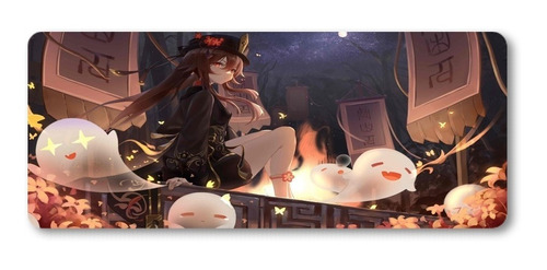 Mousepad Xxl 80x30cm Cod.537 Anime Hutao Genshin Impact