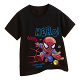 Camisetas Con Estampado De Manga Corta Spider-man Superhero