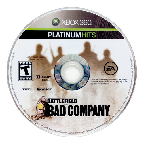 Battlefield Bad Company Xbox 360 (solo Disco)