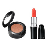 Mac Sombra Amber Light Frost + Labial / Claudeparfums