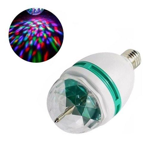 Bola De Rayos Con Luces Giratoria Colores Leds Para Dj 1.5w