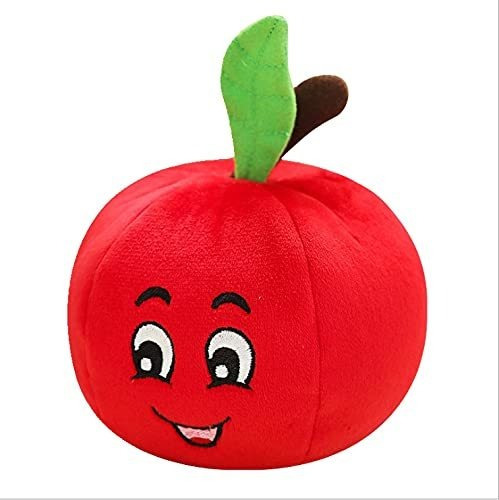 Peluche Para Perro Mediano Parodia De Manzana Roja Animada