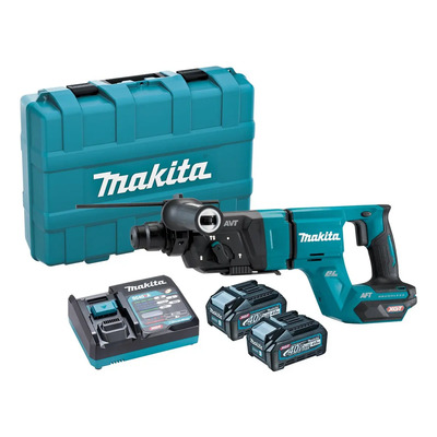 Rotomartillo Inalambrico Makita Sds Plus Brushless XGT Hr007gm201 + Baterias Uso Rudo Color Turquesa | Meses sin interés
