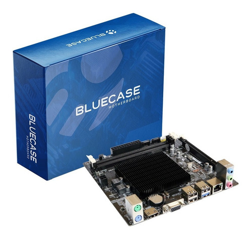 Kit Placa Mãe Bluecase Dual Core Ddr3 Gigabit Hdmi