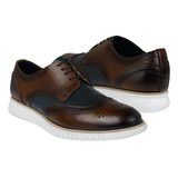 Zapatos Casuales Caballero Stylo 1630-01 Piel Café