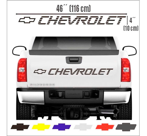 Calcomanas Chevrolet Silverado Cheyenne Compuerta  Emblemas Foto 2