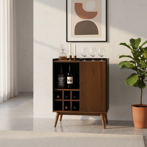 Botellero Mini Bar Cava Bufetera Cantina Bari Minimalista