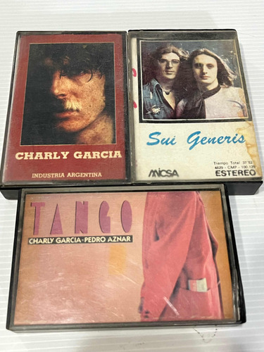 Cassette Charly García Sui Generis Lote 3 Unidades