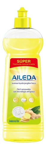Lavalozas Liquido Con Dispensador Aileda 750 Ml Aroma Limón Gengibre