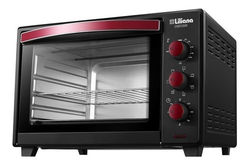 Horno De Mesa Eléctrico Liliana Chefcook Ao146 46l Negro 220v-240v