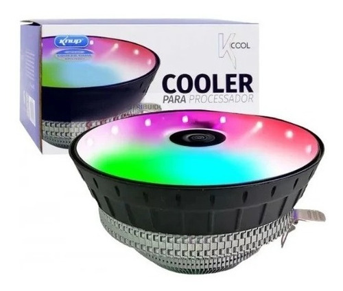 Cooler Para Processador Led Colorido Silencioso Pc Gamer