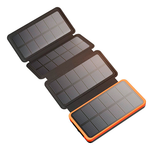 Cargador Portatil Powerbank 5w Panel Solar Luz Led 35800mah