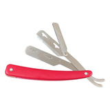 Navalhete De Barbear Cabo De Plastico Vermelho Cod 383