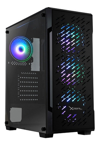 Gabinete Xzeal Xz135 Rgb Usb 3.0 Fans Rgb Incluidos Xzcgb07b