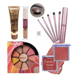 Combo Ruby Rose Ideal Regalo Base Brochas Corrector Rubor