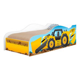 Cama Carro Solteiro Trator Amarelo Quarto Menino