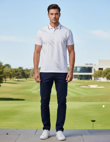 Playera Tipo Polo De Caballero Marca Pavini P-3027