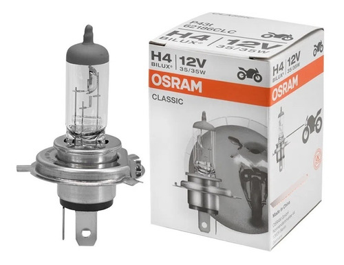 Lámpara Para Moto Osram H4 12v 35/35w P43t