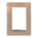 Tapa Bastidor Jeluz Cristal Champagne/blanco 698/23-2 Color Champagne Voltaje Nominal 220v