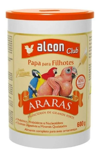 Ração Alcon Club Papa P/ Filhotes Araras Super Premium 600g