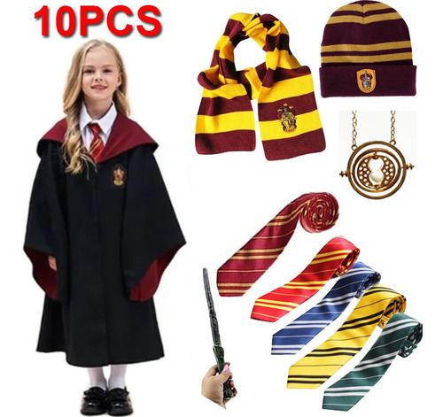 Disfraz De Harry Potter De Lujo Para Niño, 10 Piezas